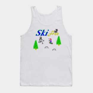 Skifree Retro 90’s PC Game Tank Top